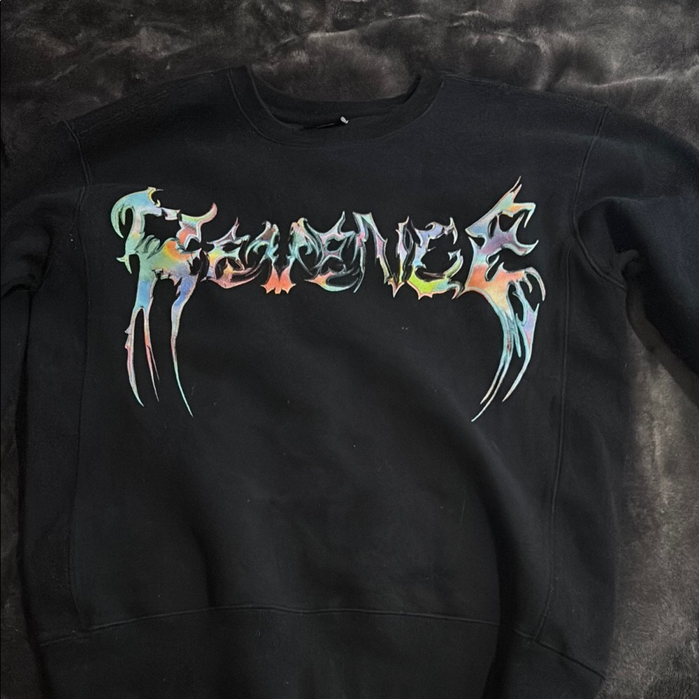 Black Graphic Sweater